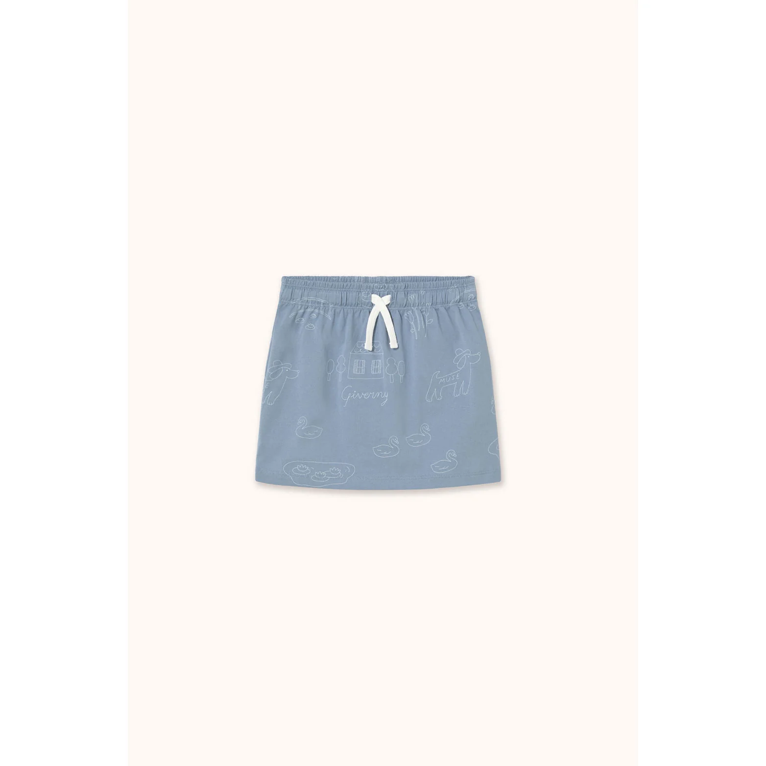 Tiny Cottons Grey Tiny Giverny Skirt - Image 3